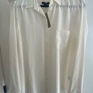 J. Crew 365 Cream Blouse XL-Tall